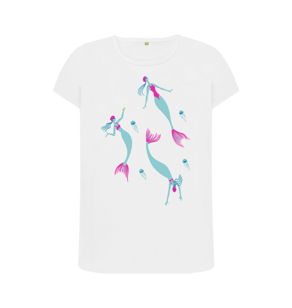 White Printed T-shirt Front