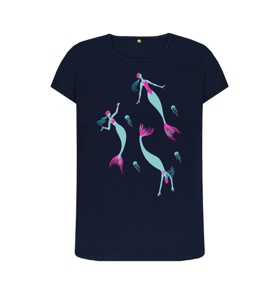 Navy Blue Printed T-shirt Front