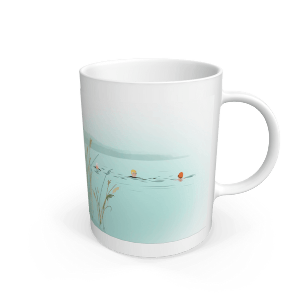 White Misty Swim Mug