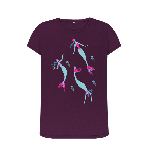 Purple Printed T-shirt Front