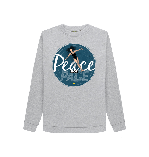 Light Heather Printed Sweater Front