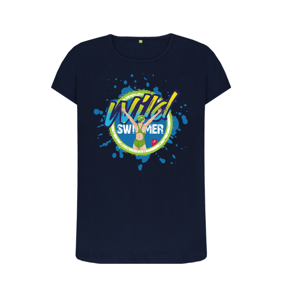 Navy Blue Printed T-shirt Front