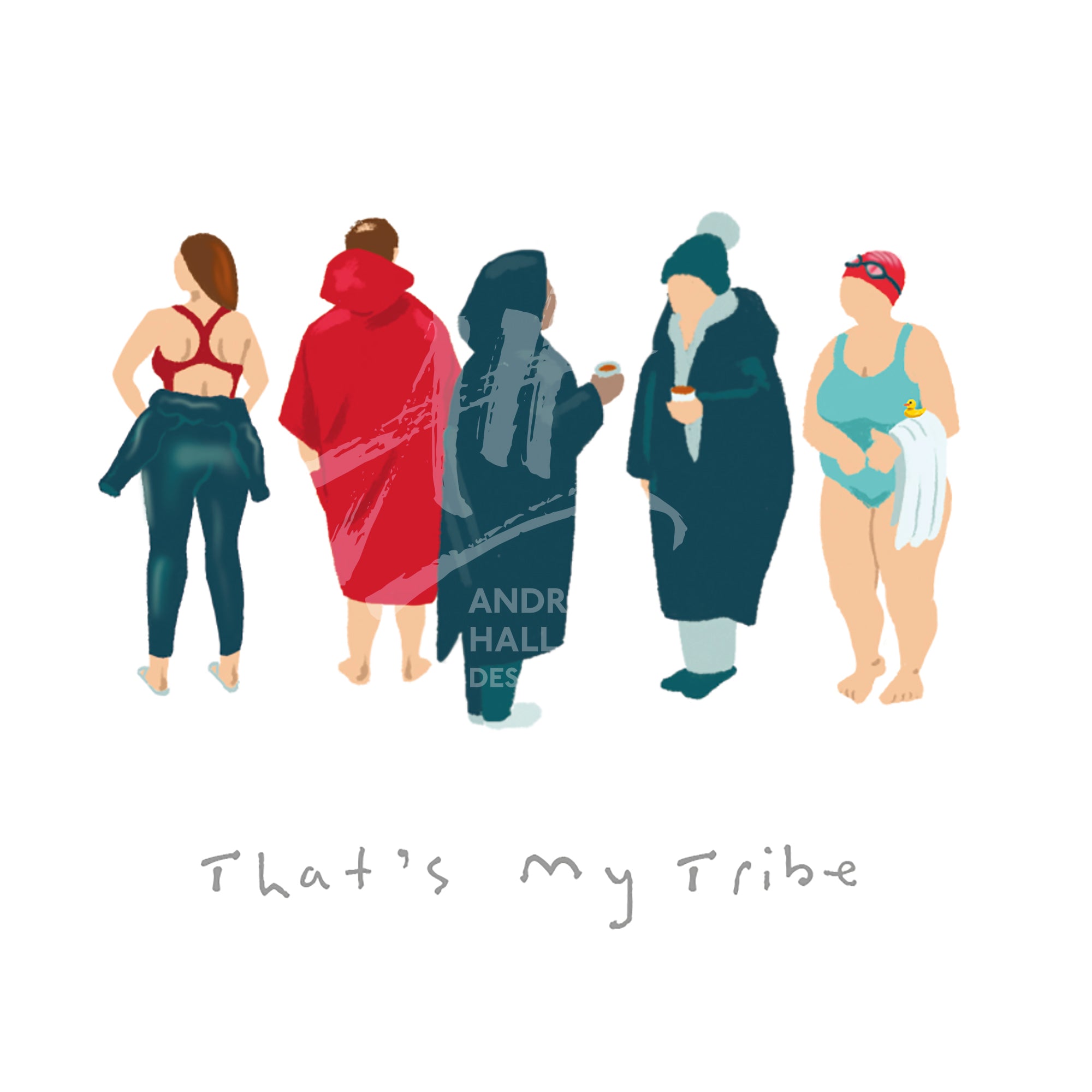 Outdoor Swimming print 'That's My Tribe'