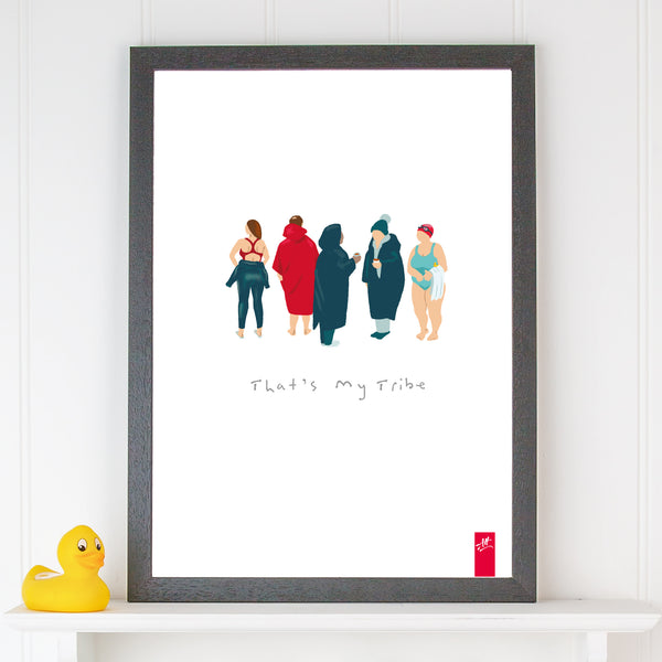 Outdoor Swimming print 'That's My Tribe'