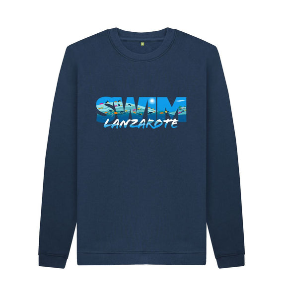 Navy Blue Swim Lanzarote sweatshirt. Men's fit