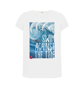 White Swim Against the Tide T-shirt \u2013 women's fit
