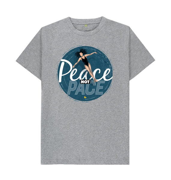 Athletic Grey Peace Not Pace - unisex fit