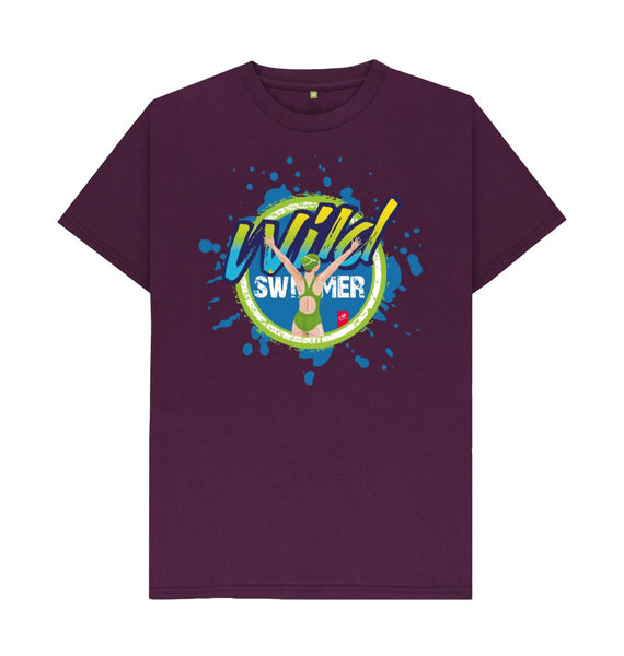 Purple Wild Swimmer unisex T-shirt