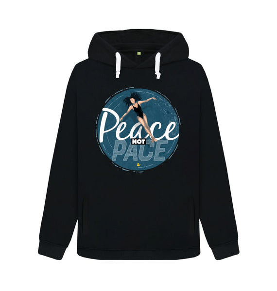 Black Peace Not Pace women's hoodie