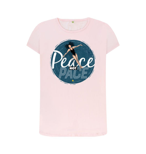 Pink Peace Not Pace women's T-shirt