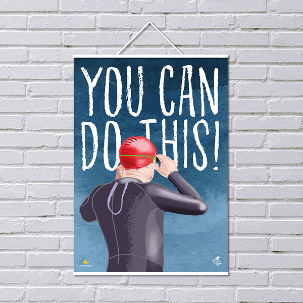Open Water Swimming poster 'You Can Do This!'.