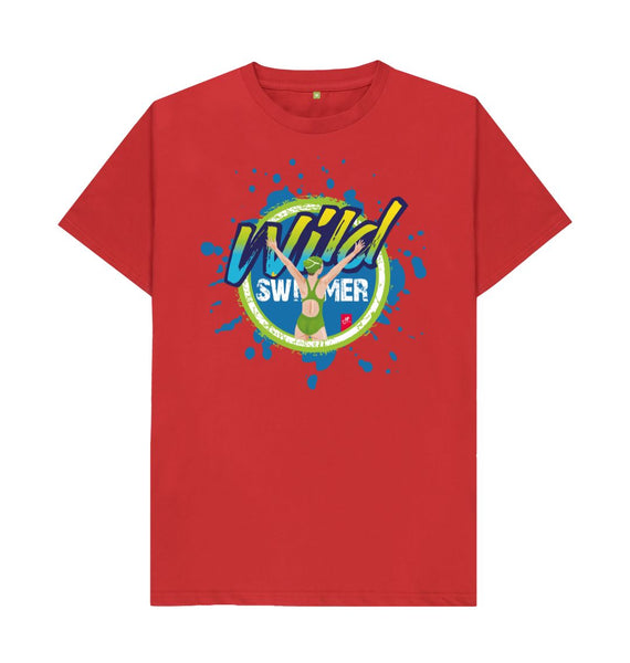 Red Wild Swimmer unisex T-shirt