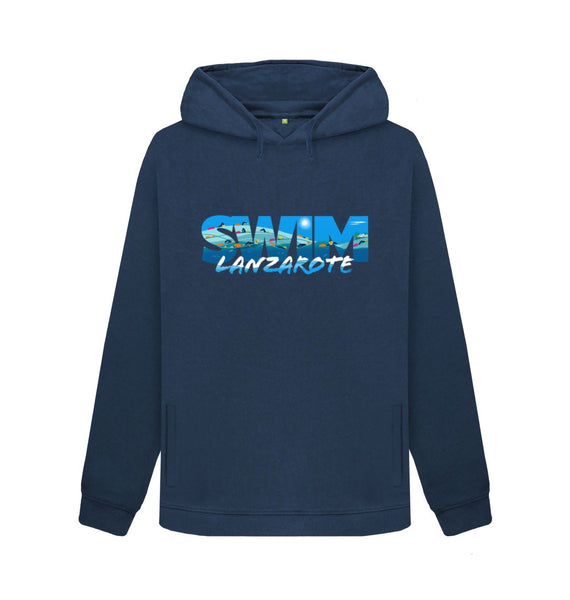 Navy Blue Swim Lanzarote hoodie. Women's fit