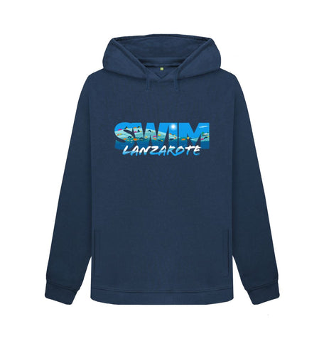Navy Blue Swim Lanzarote hoodie. Women's fit