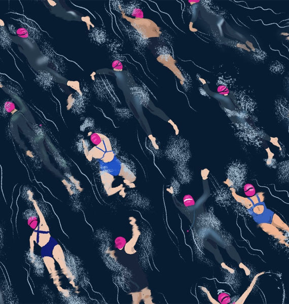 Open Water Swimmers t-shirt women's fit