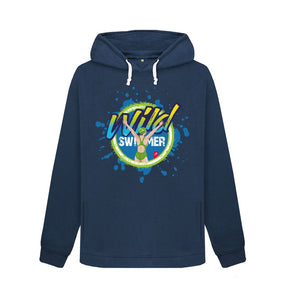 Navy Blue Womens Wild swimmer hoodie
