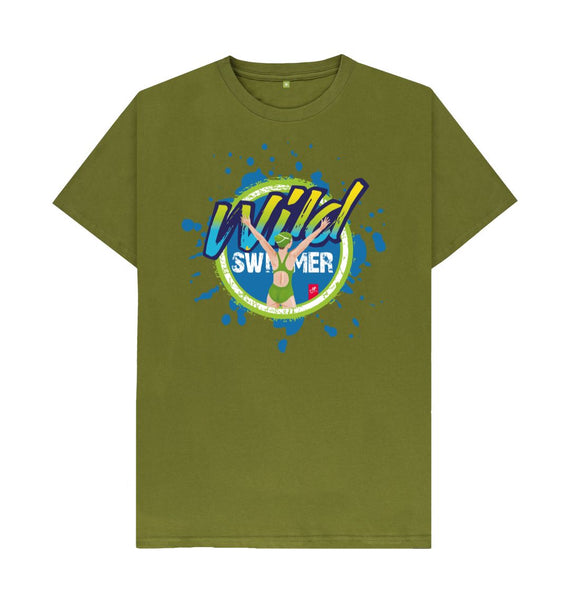 Moss Green Wild Swimmer unisex T-shirt