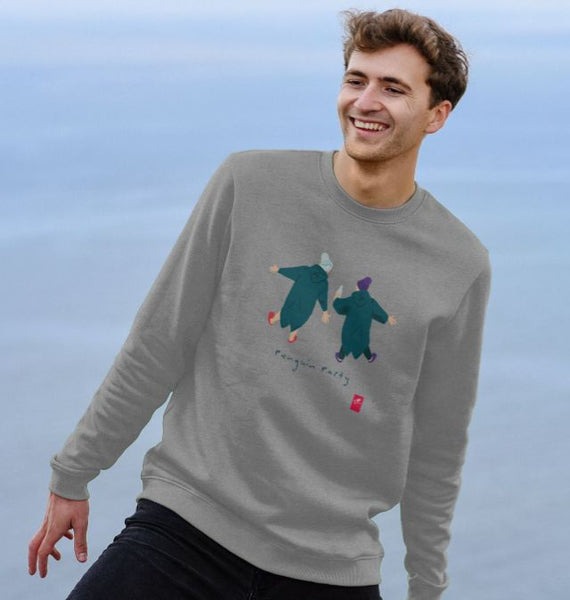 Penguin Party wild swimming sweatshirt – unisex fit
